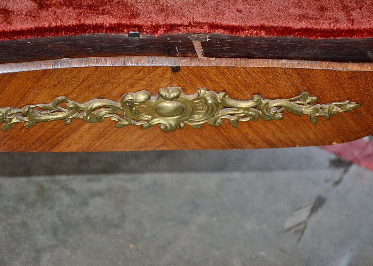 Vintage Louis XV Style Mahogany and Ormolu Curio Cabinet