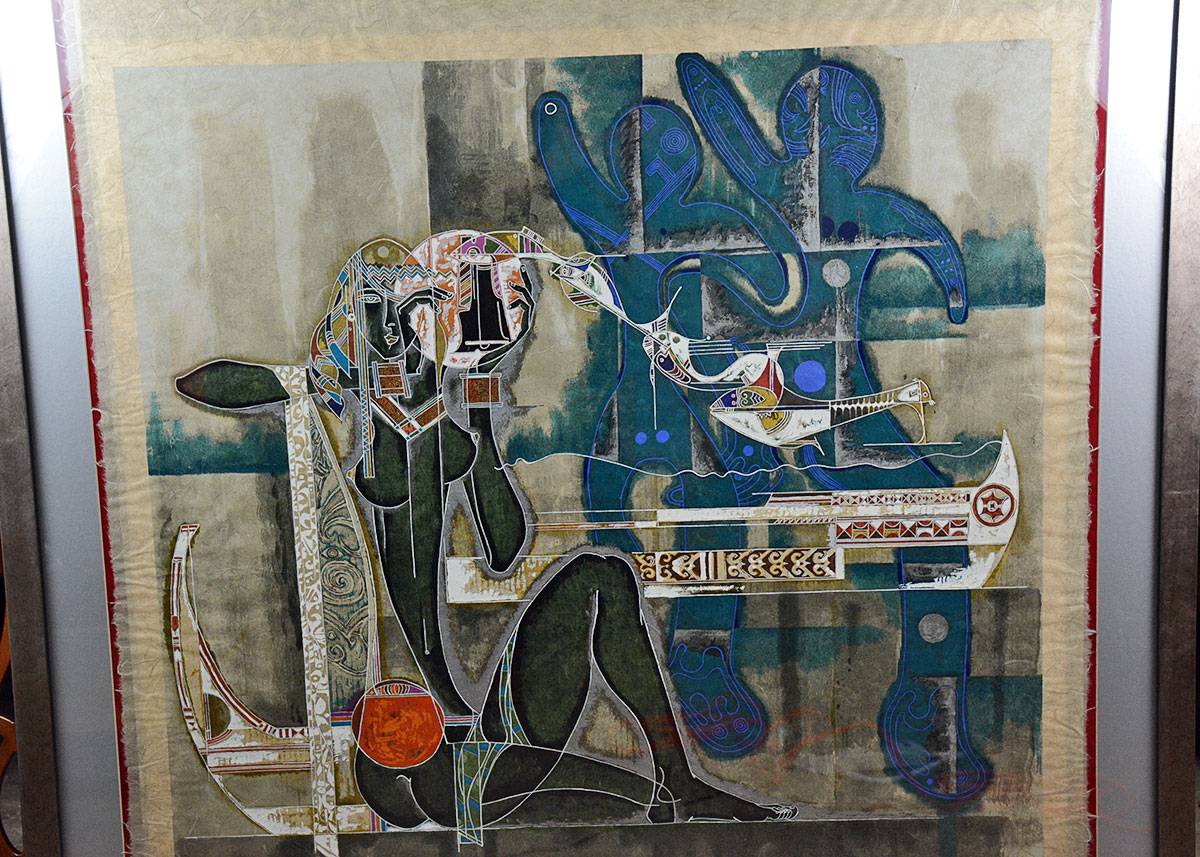 Lu Hong Limited Edition Serigraph on Rice Paper of "Heart & Soul"