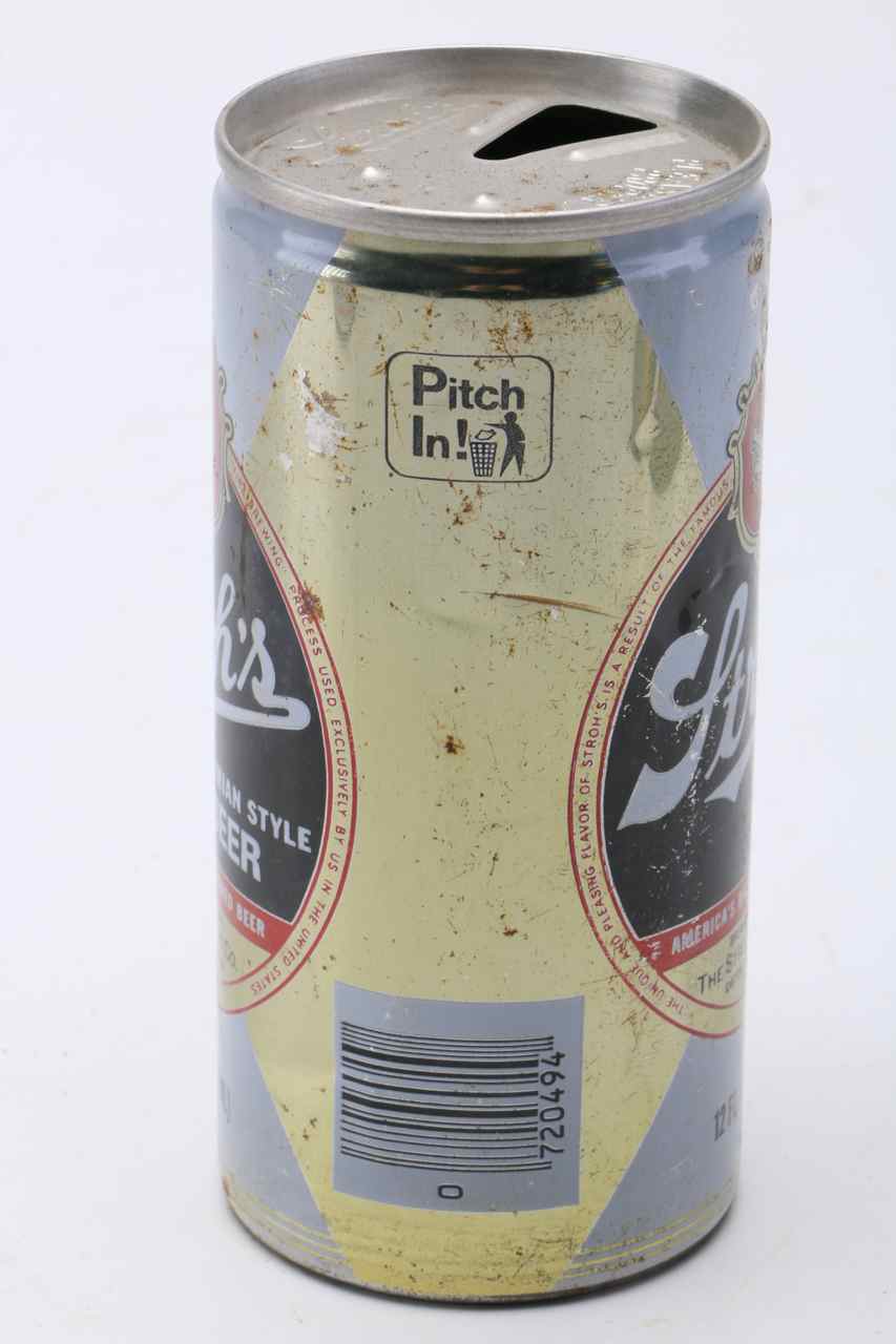 Four Vintage Stroh's Cans