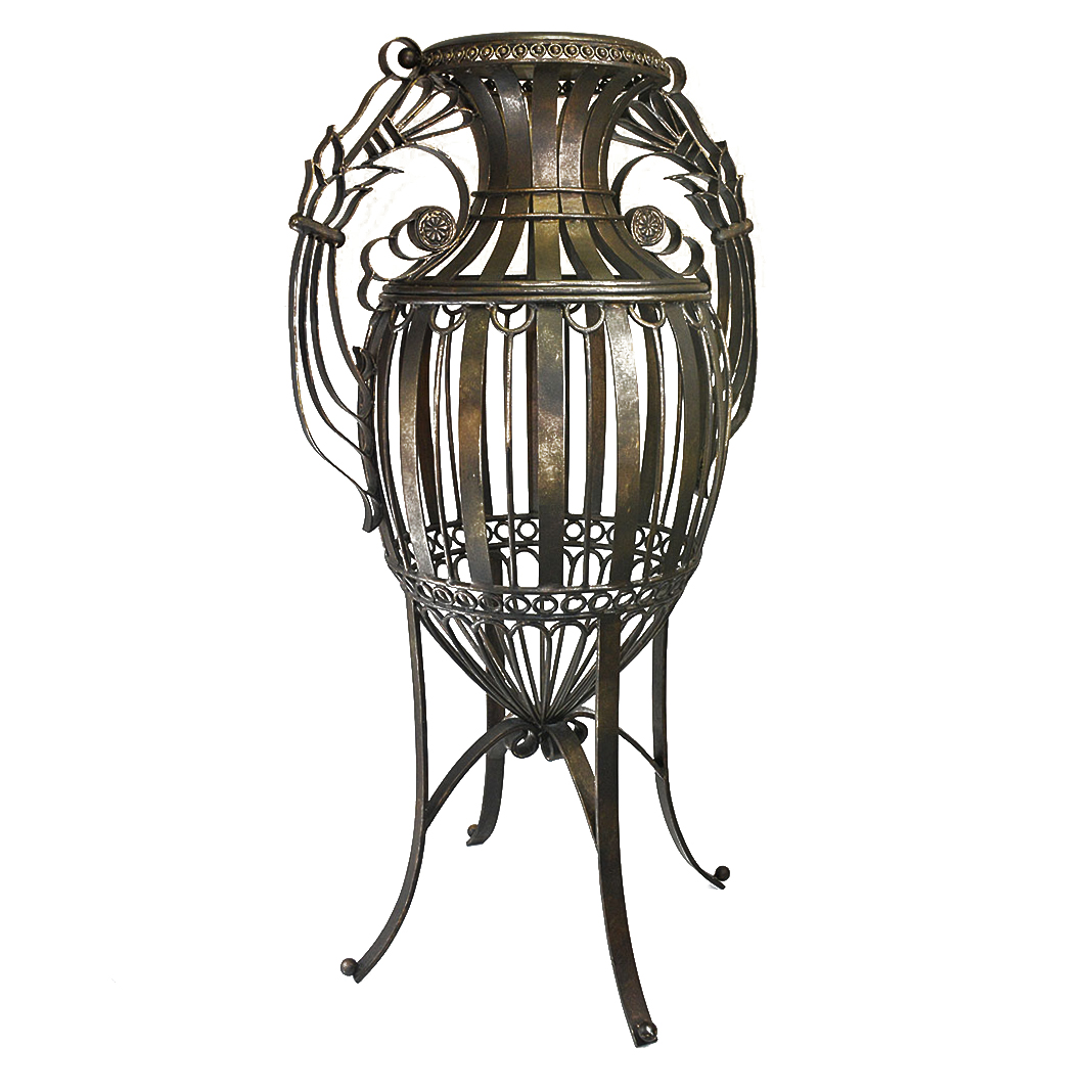 Decorative Metal Urn Sculpture