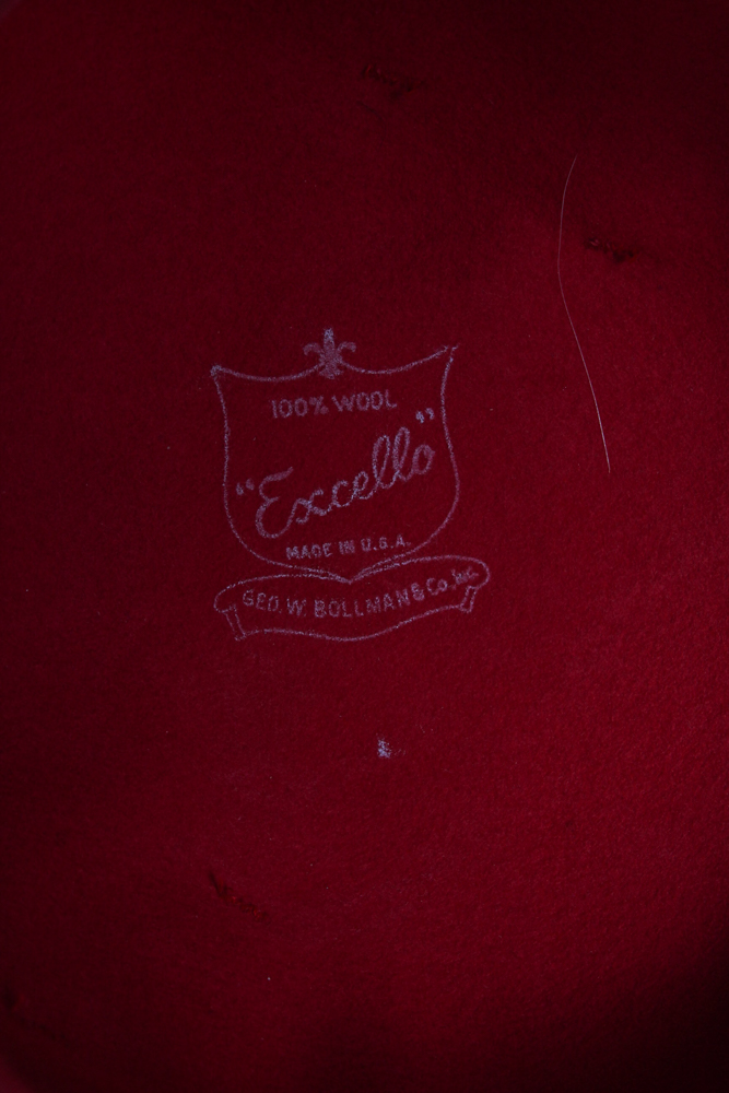 Vintage Feathered Wool Hat