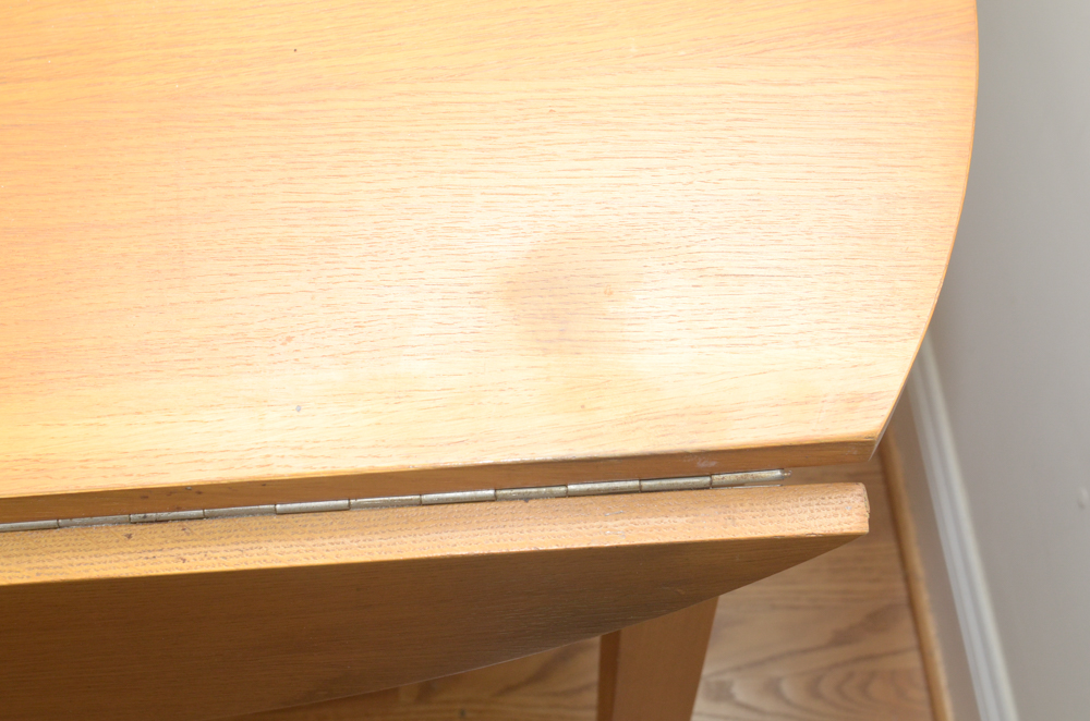 Wooden Round Drop Leaf Table