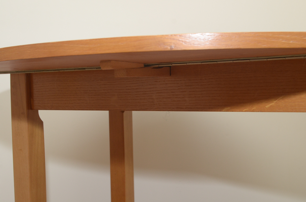 Wooden Round Drop Leaf Table