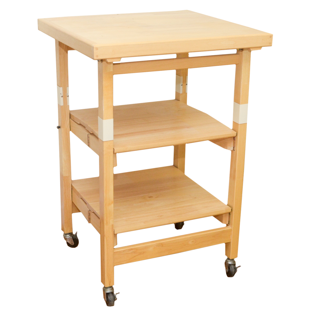 Contemporary Folding Kitchen Utility Cart