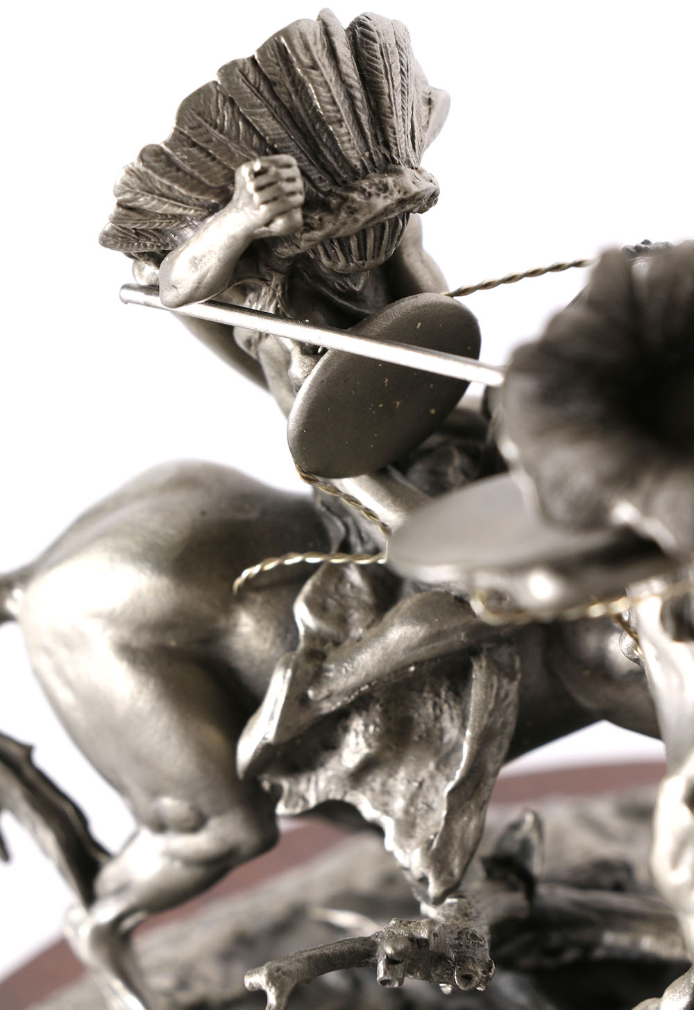 Don Polland "When War Chiefs Meet" Limited Edition Pewter Sculpture 1980