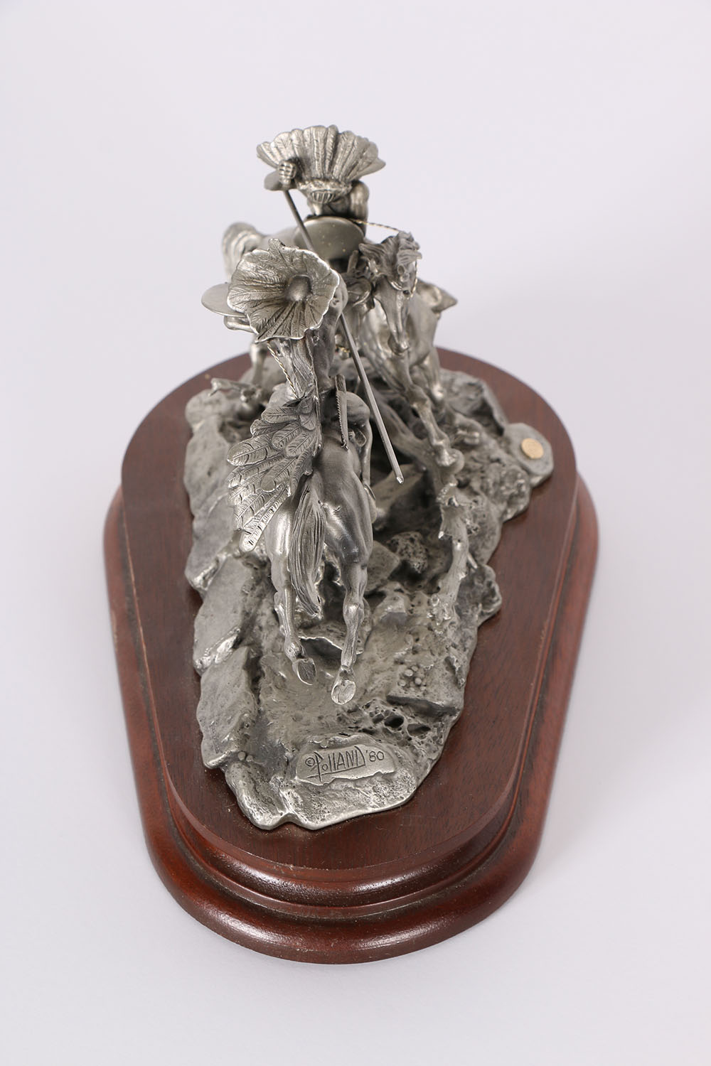 Don Polland "When War Chiefs Meet" Limited Edition Pewter Sculpture 1980