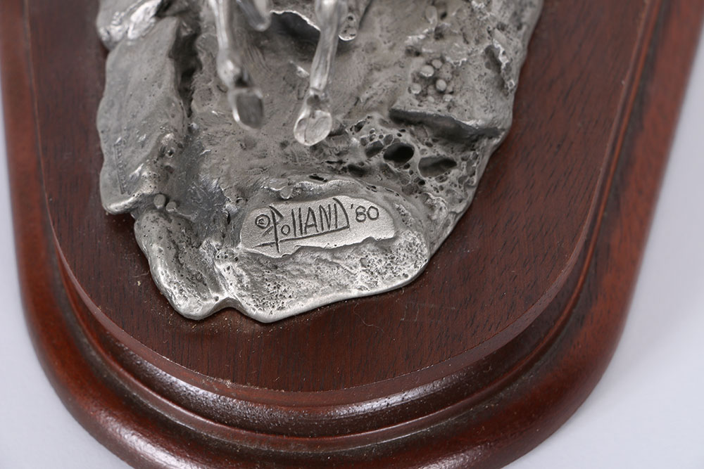 Don Polland "When War Chiefs Meet" Limited Edition Pewter Sculpture 1980