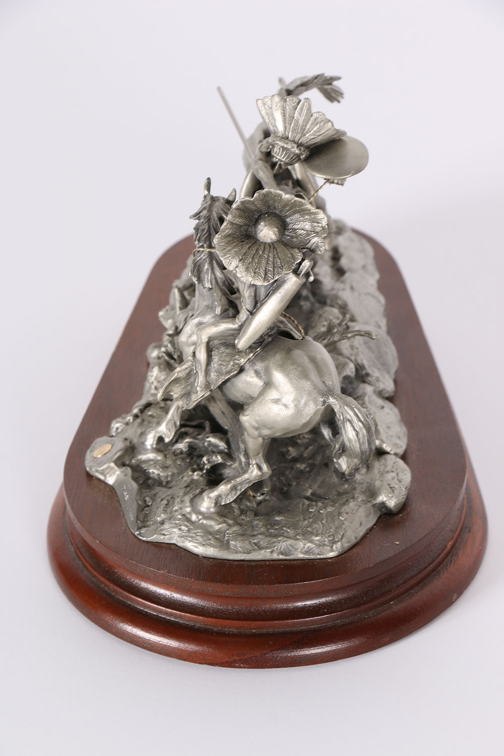 Don Polland "When War Chiefs Meet" Limited Edition Pewter Sculpture 1980