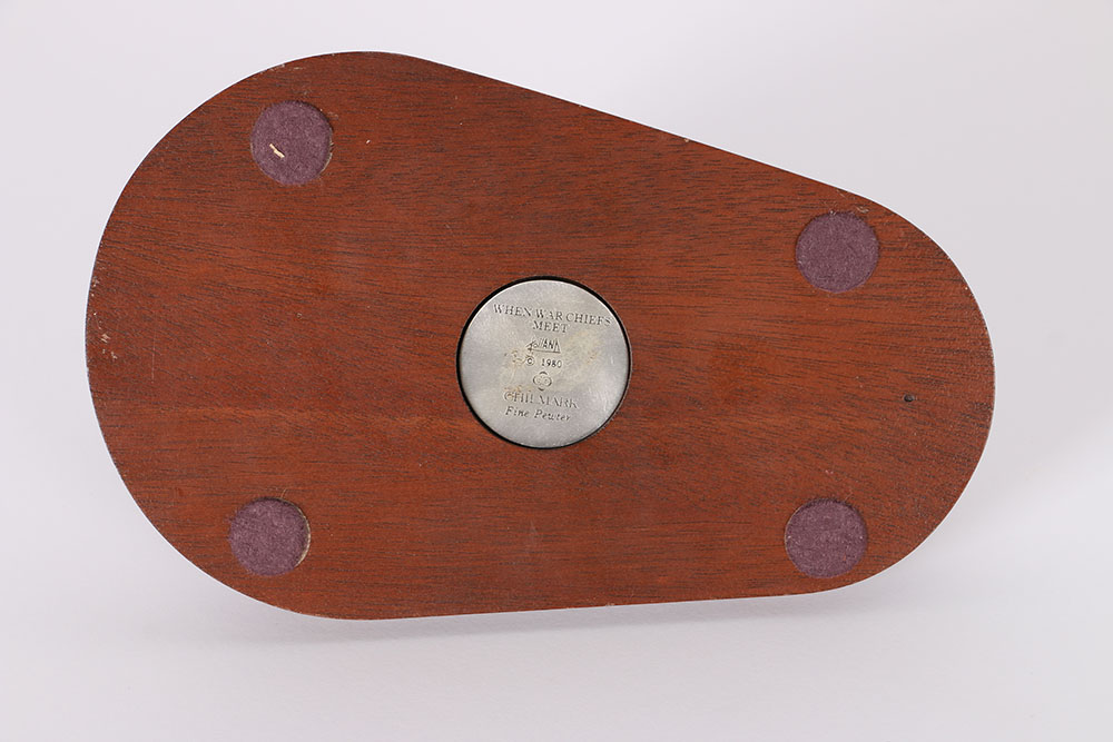 Don Polland "When War Chiefs Meet" Limited Edition Pewter Sculpture 1980