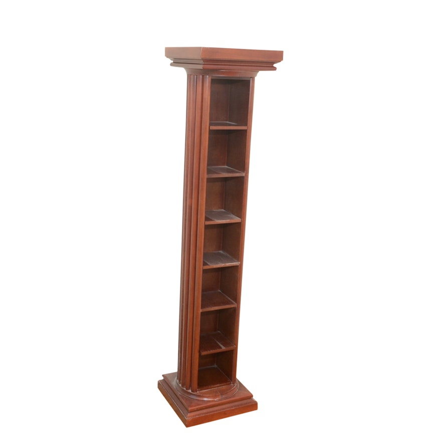 Wooden Column Shelf