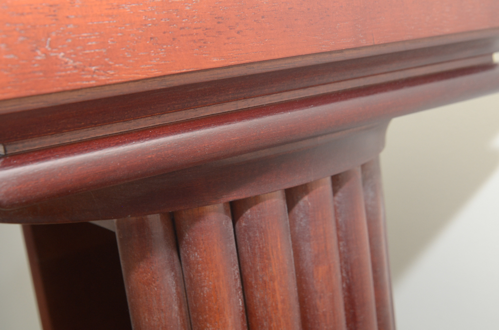 Wooden Column Shelf