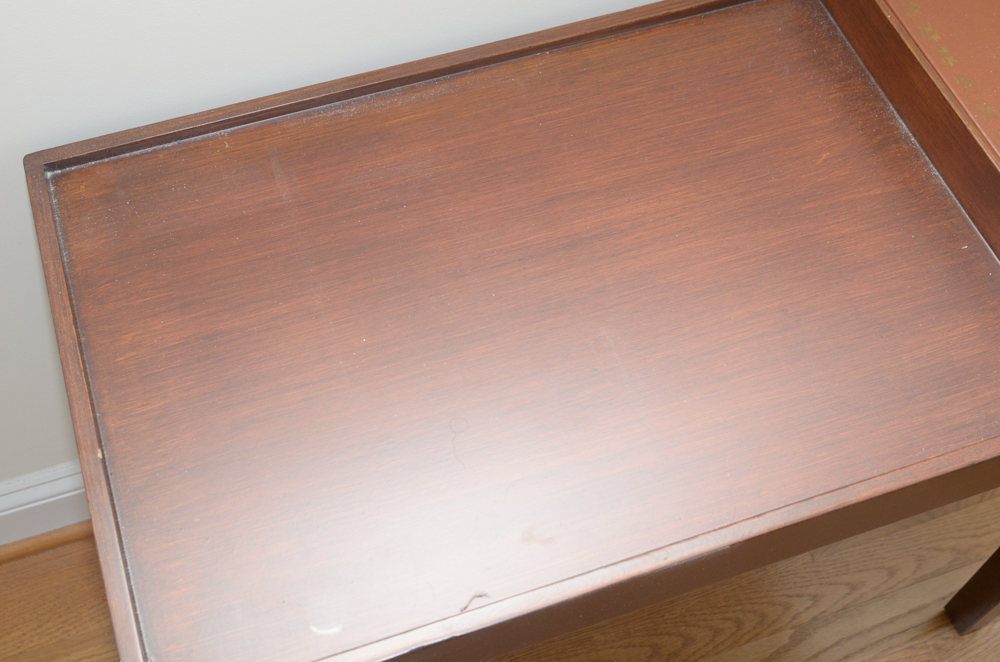 Side Table With Lidded Storage Compartment