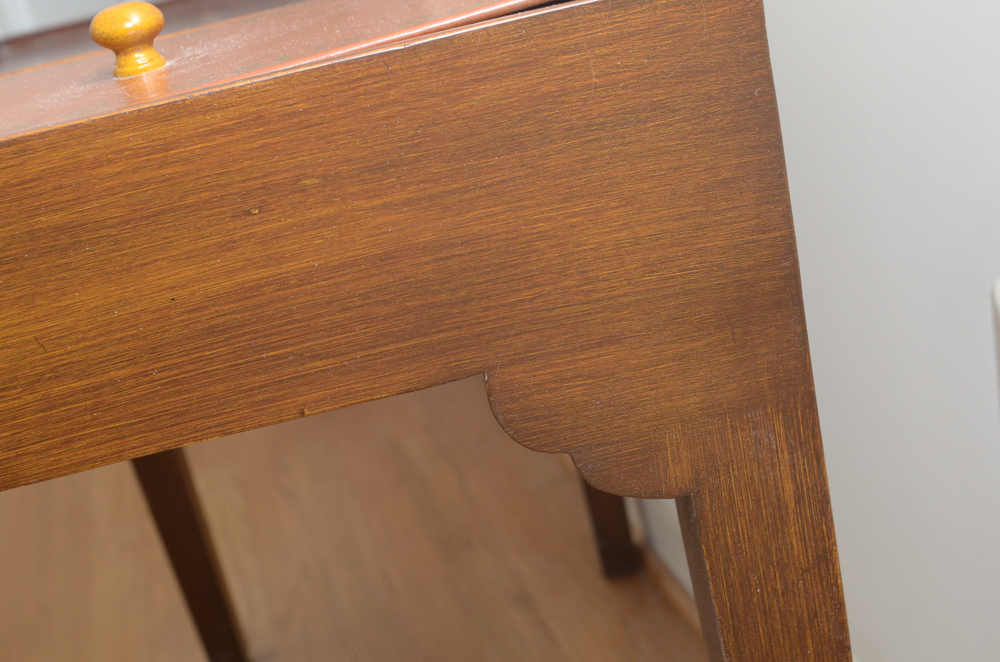 Side Table With Lidded Storage Compartment