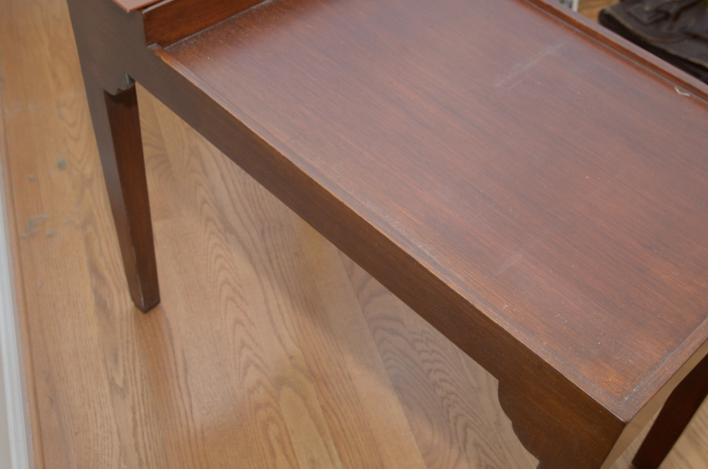 Side Table With Lidded Storage Compartment