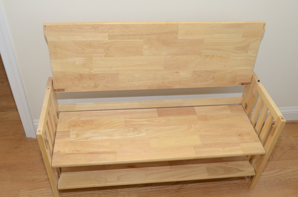 Contemporary Folding Shelving Unit in Two Sections