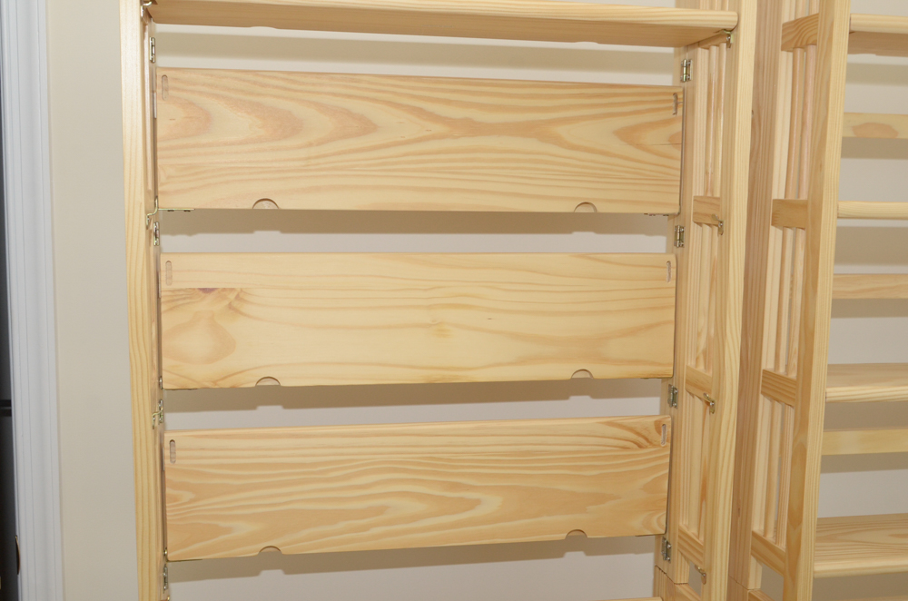 Contemporary Folding Shelving Units