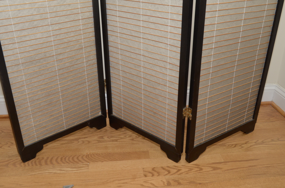 Wood Frame Room Divider