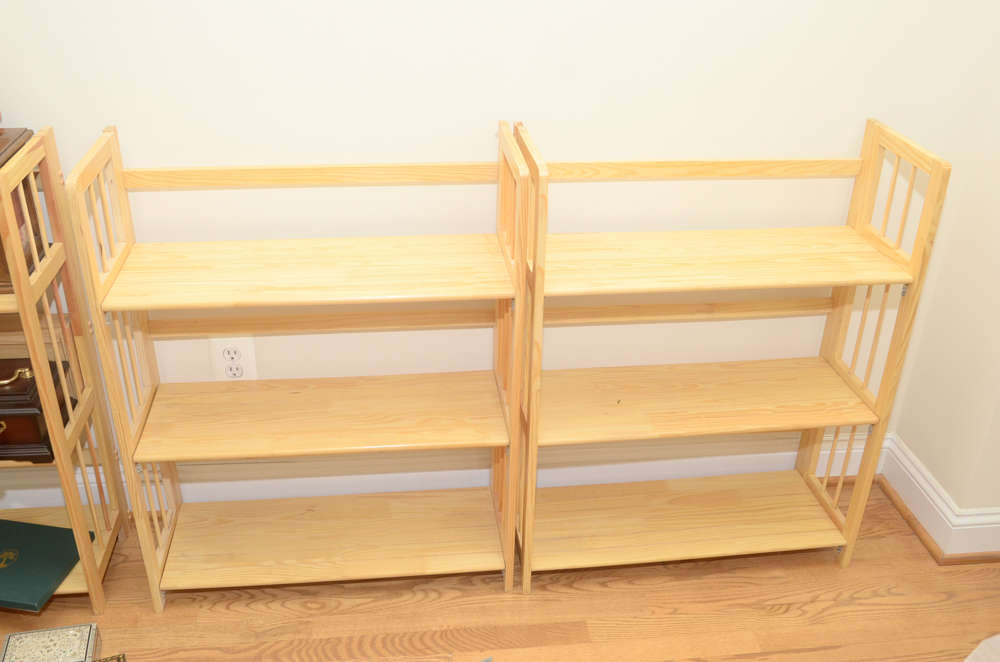 Contemporary Folding Shelving Units