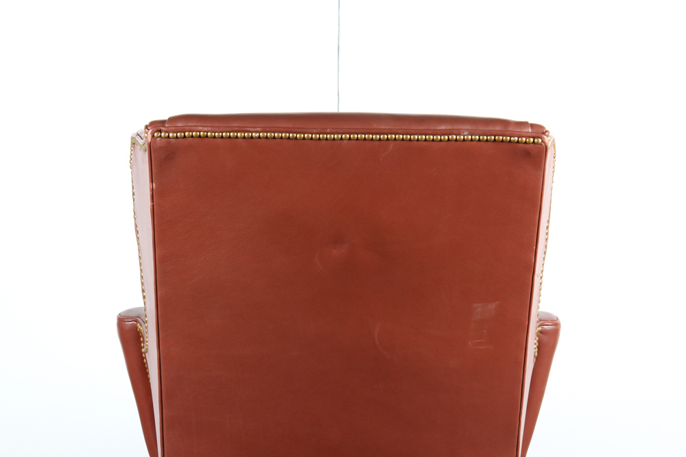 Leather Wing Back Chair by Southwood