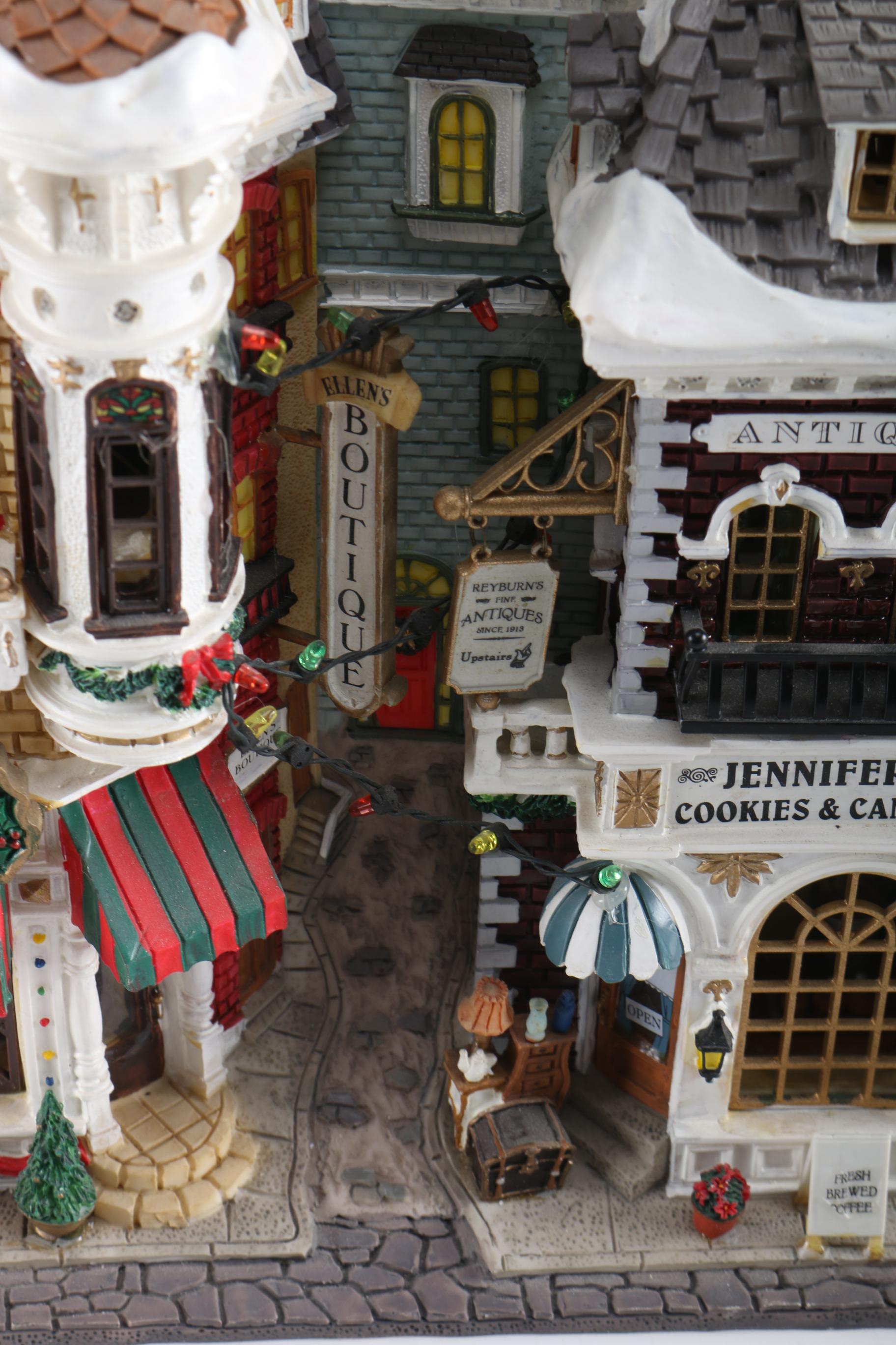 Lemax Model Village Lamp Buildings Including "Toy Palace"