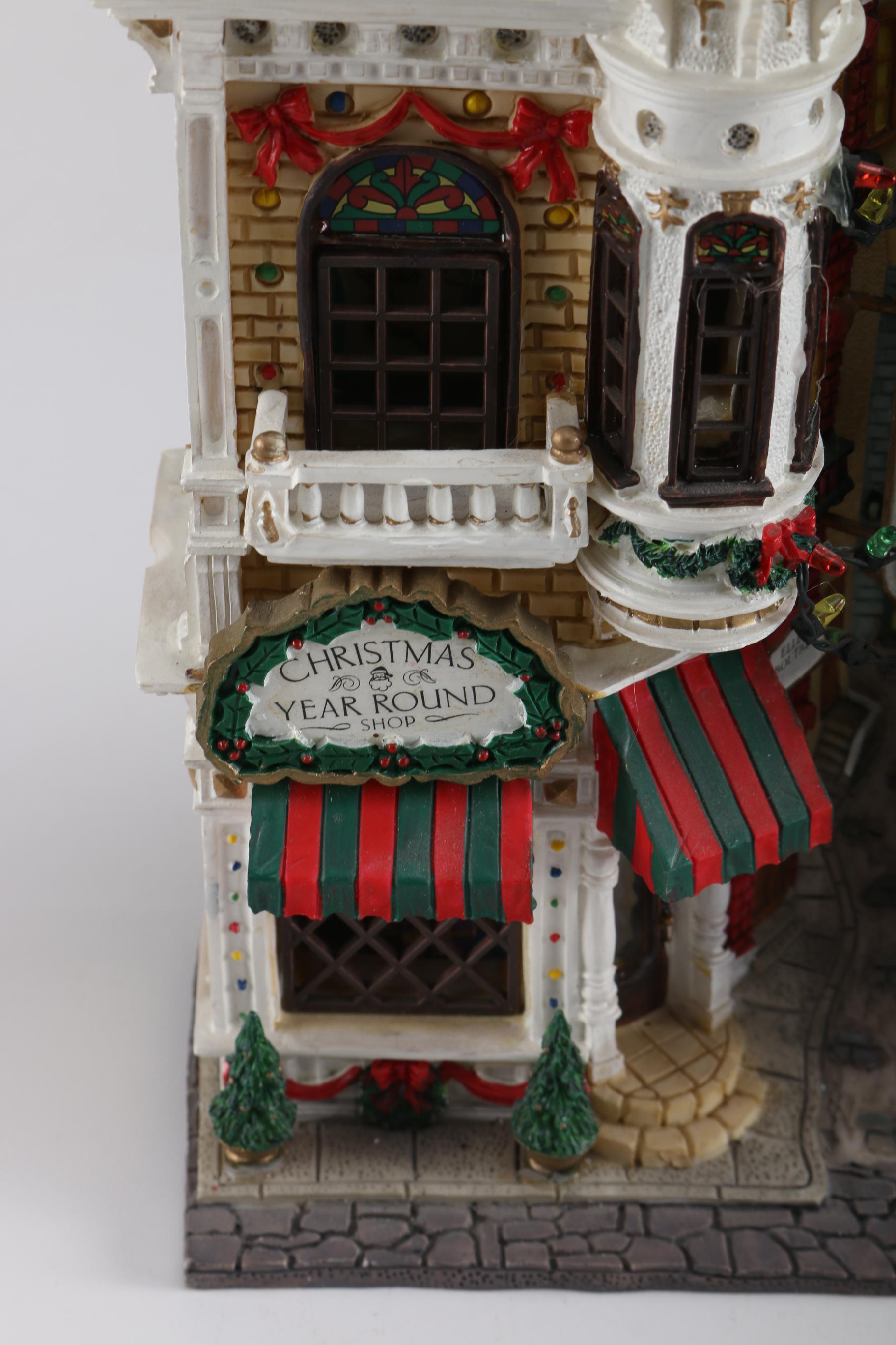 Lemax Model Village Lamp Buildings Including "Toy Palace"