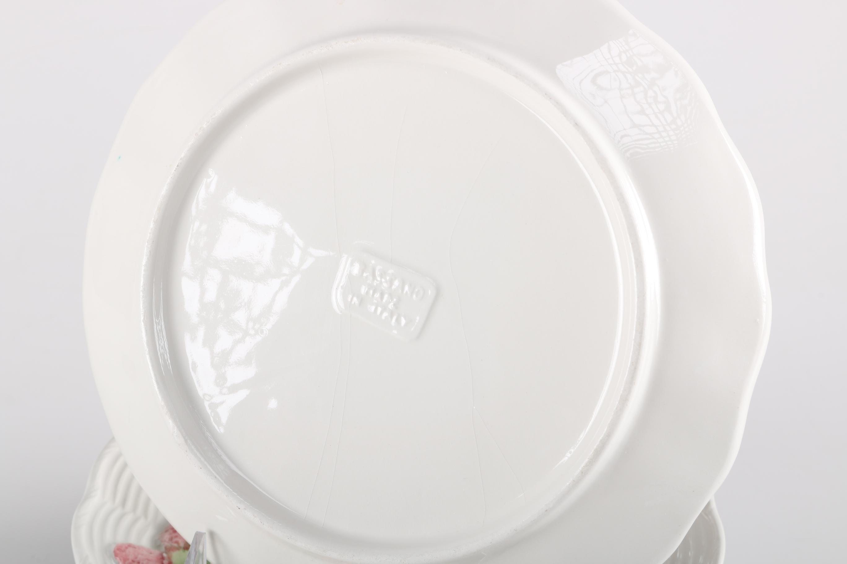 Collection of Bassano Strawberry Ceramic Plates