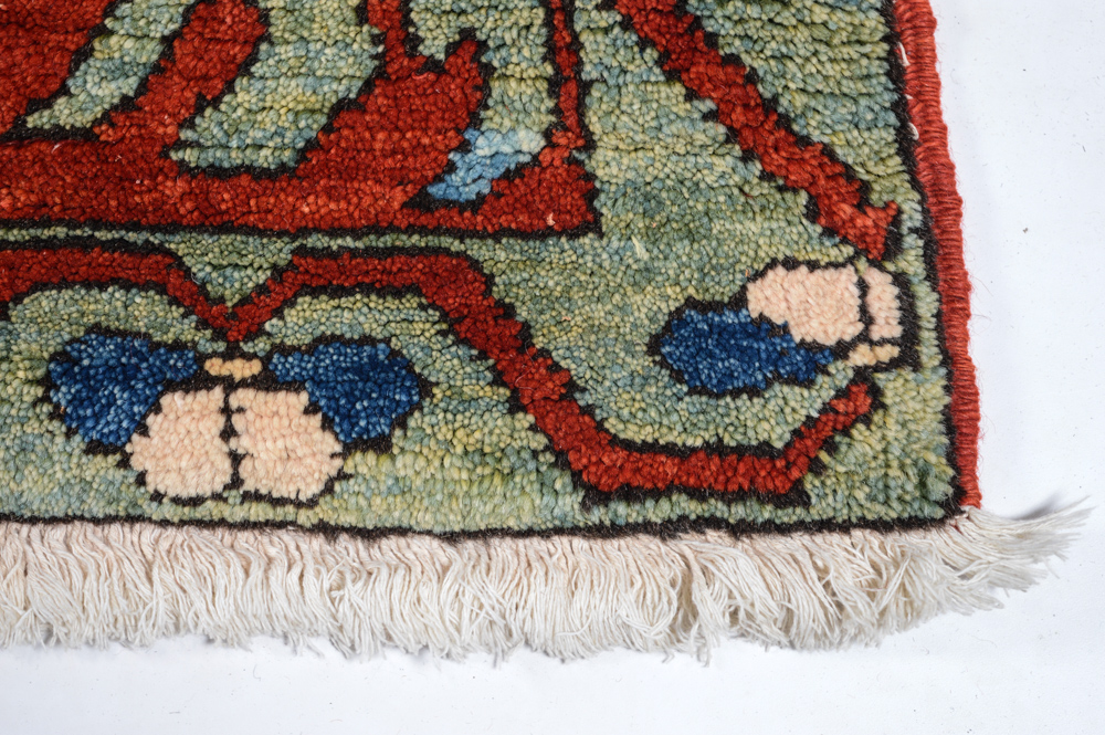 Hand Knotted Turkish Azeri Pictorial Area Rug