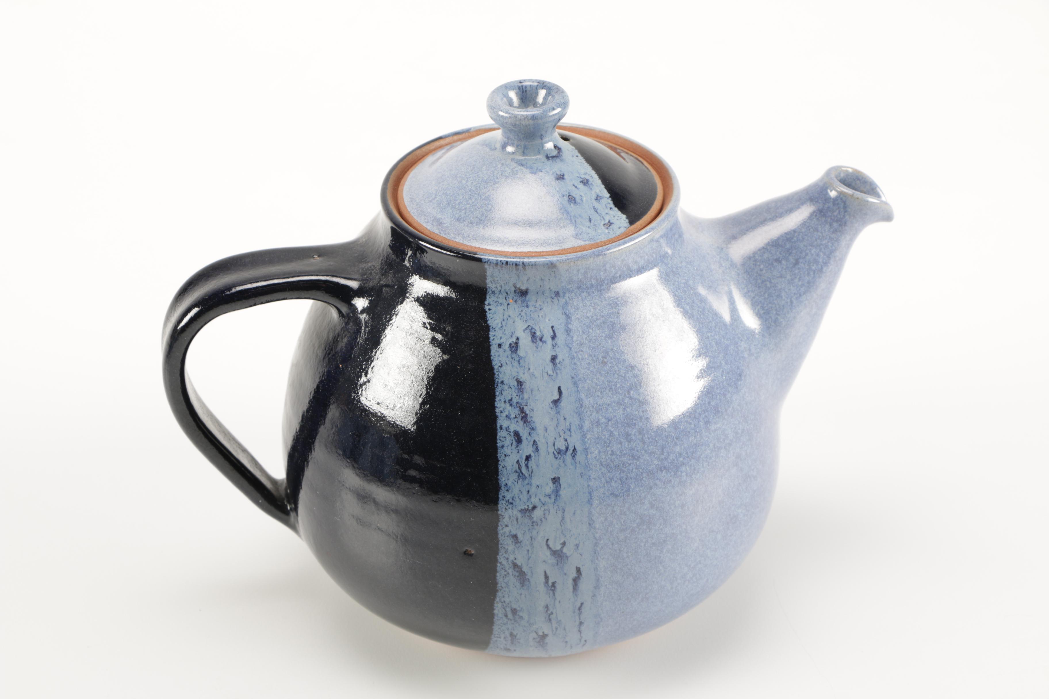 Judy Watmough Handcrafted Pottery Tea Set