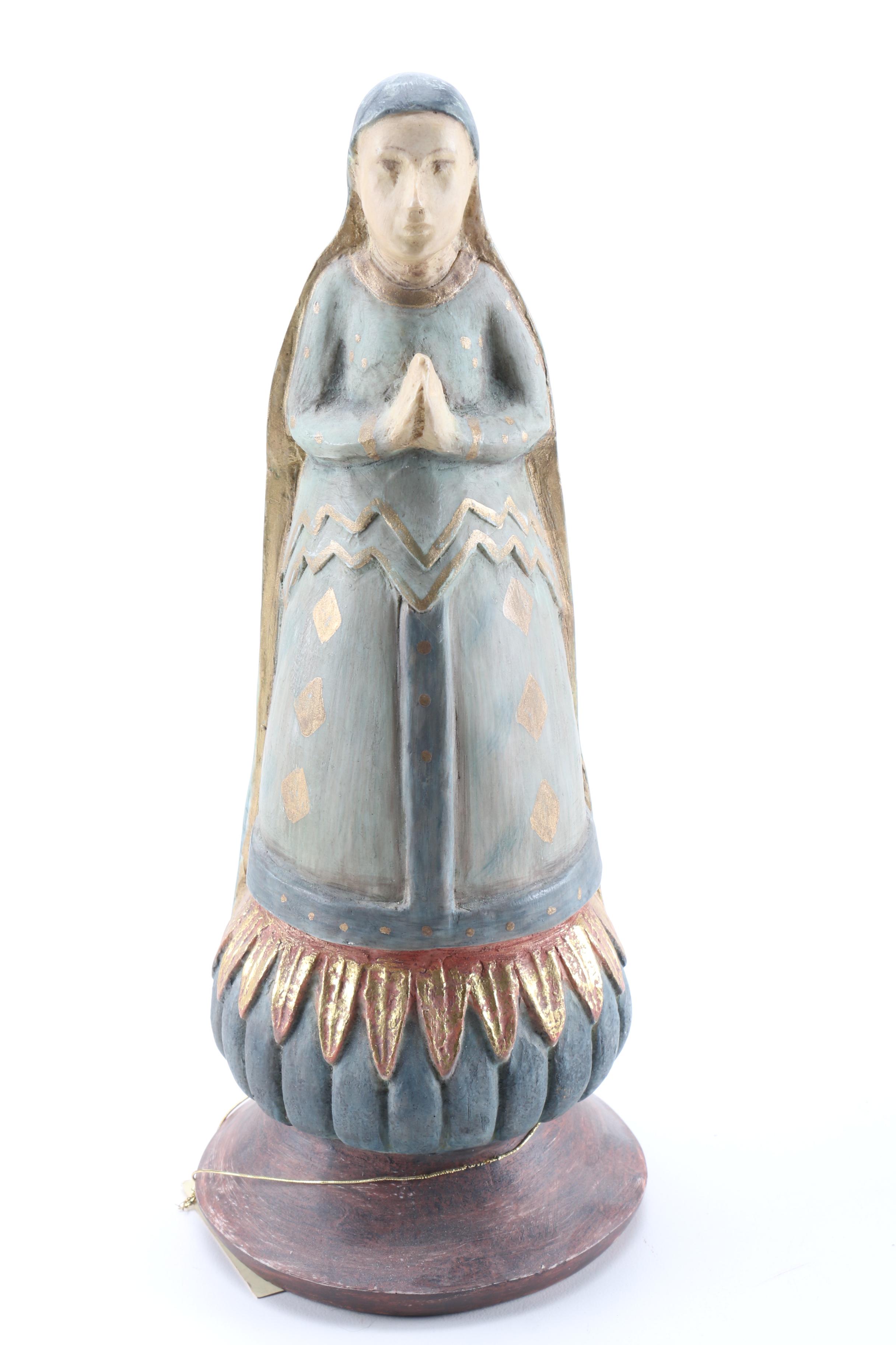 Shipman Pope Gregory I Wooden Figurine
