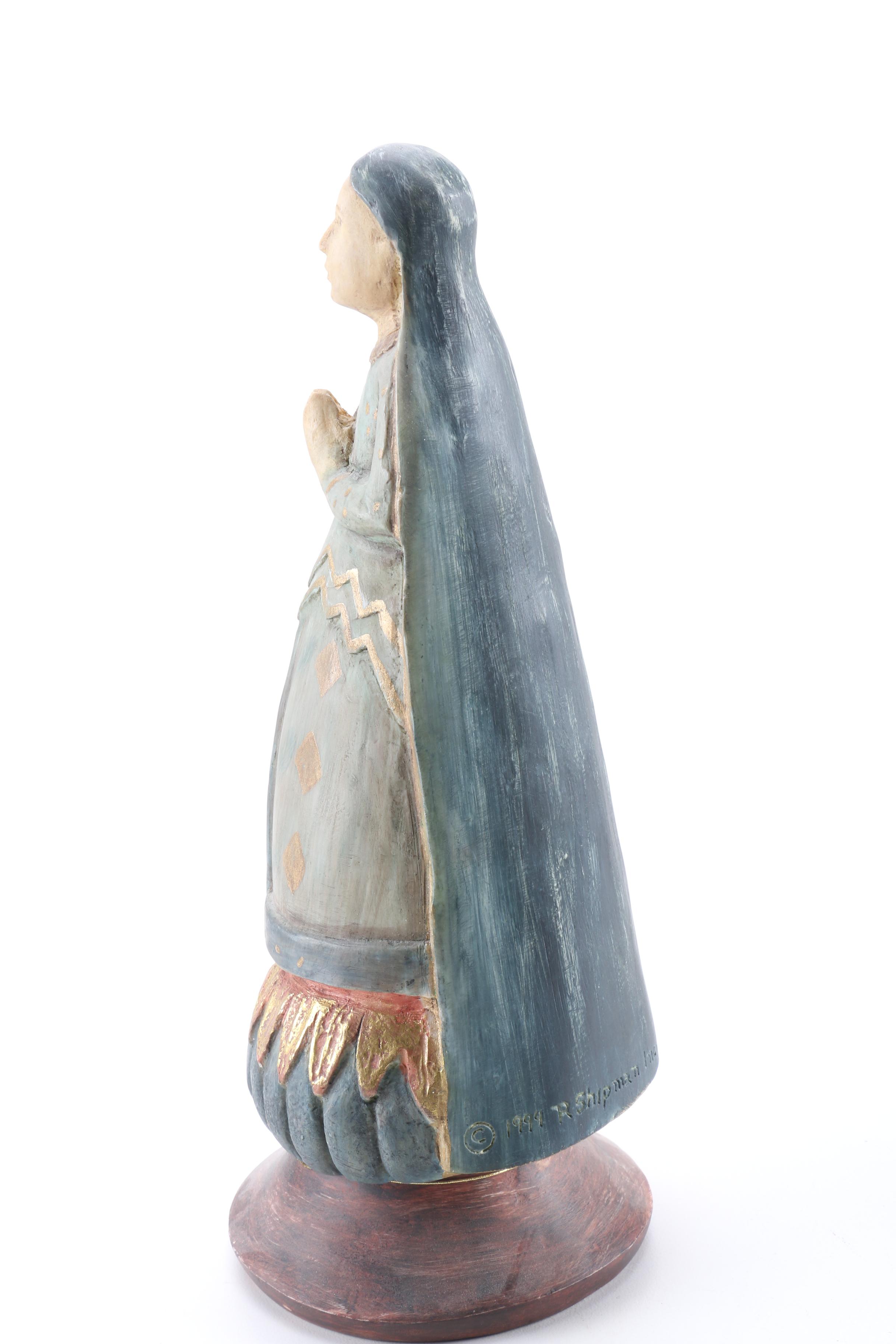 Shipman Pope Gregory I Wooden Figurine