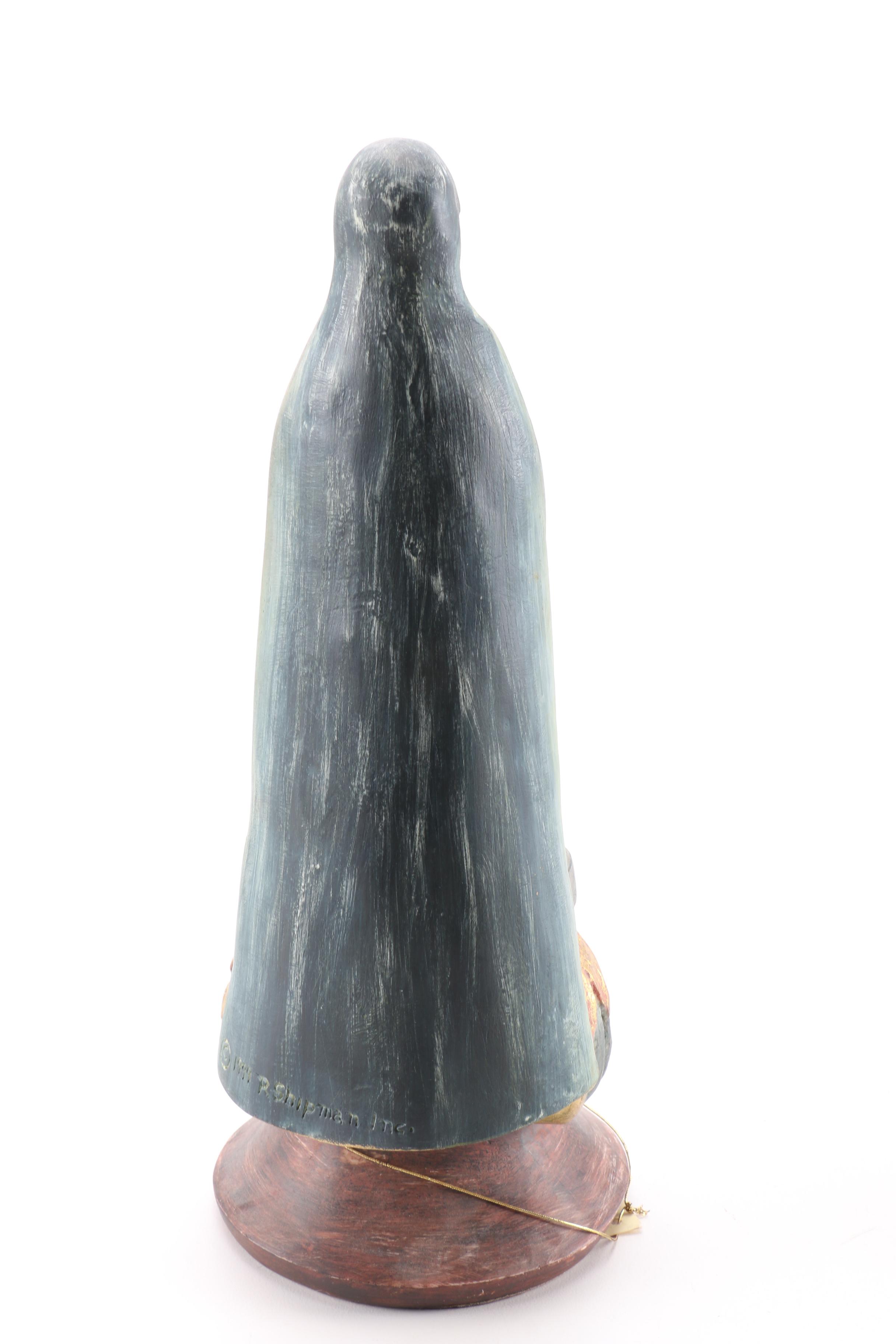 Shipman Pope Gregory I Wooden Figurine