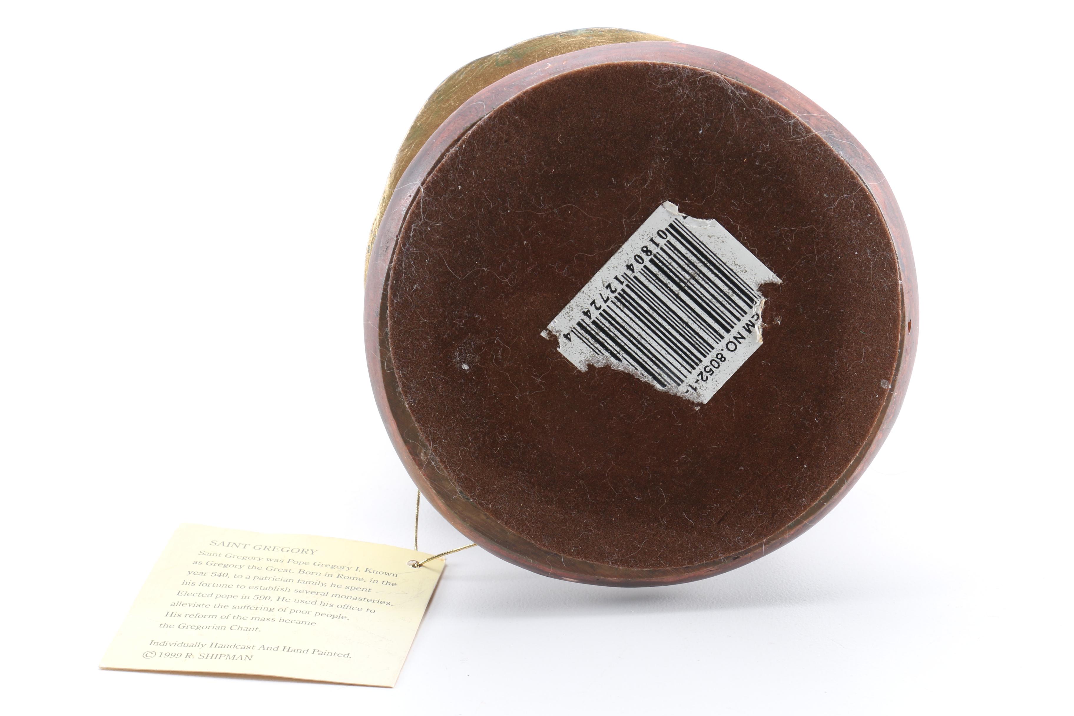 Shipman Pope Gregory I Wooden Figurine