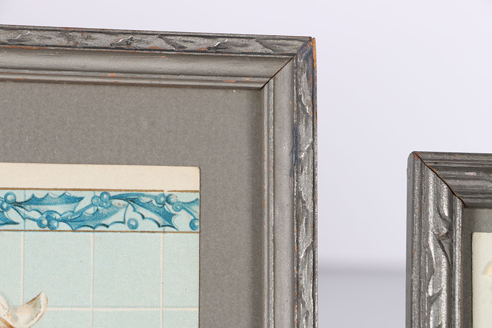 Early 20th Century Framed Postcards