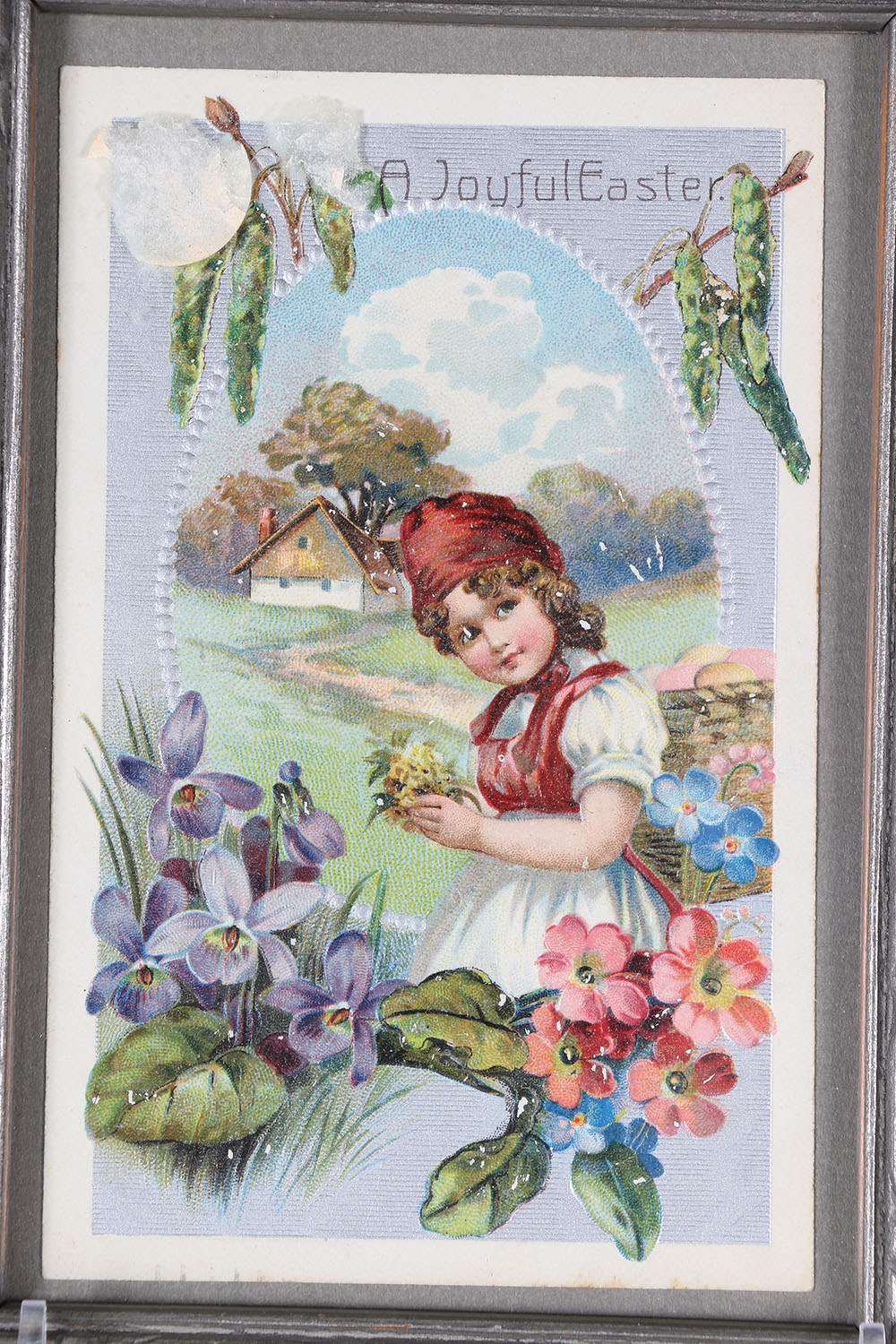 Early 20th Century Framed Postcards