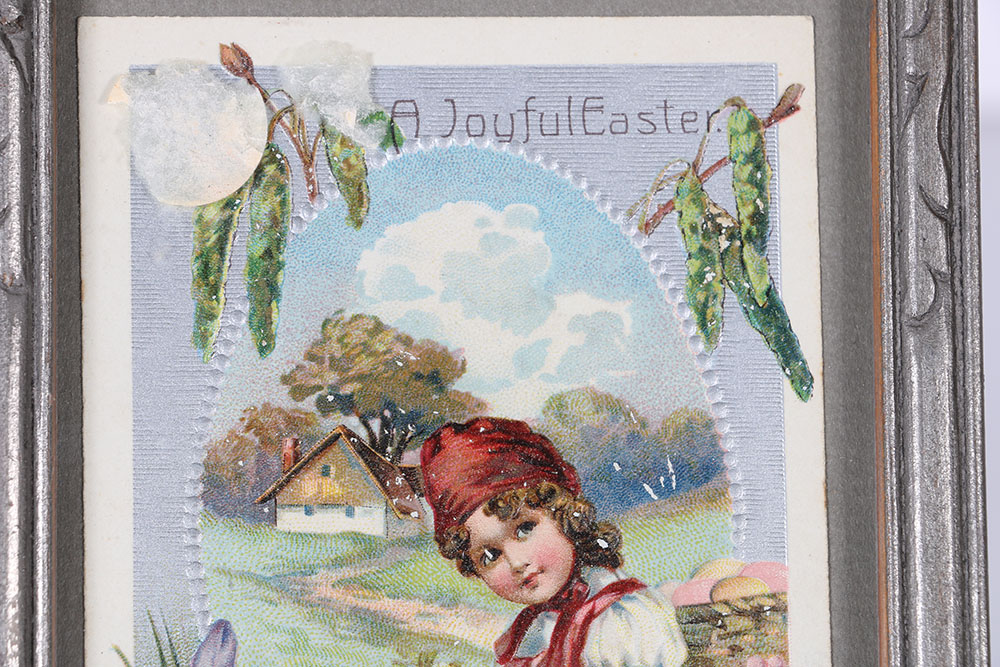 Early 20th Century Framed Postcards