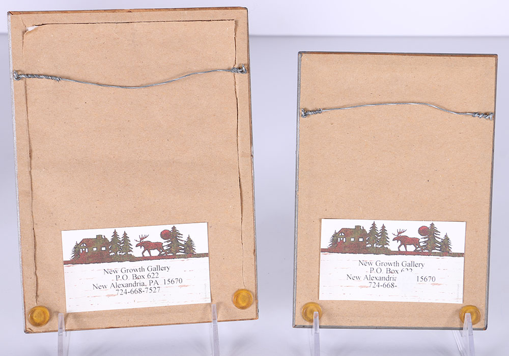 Early 20th Century Framed Postcards