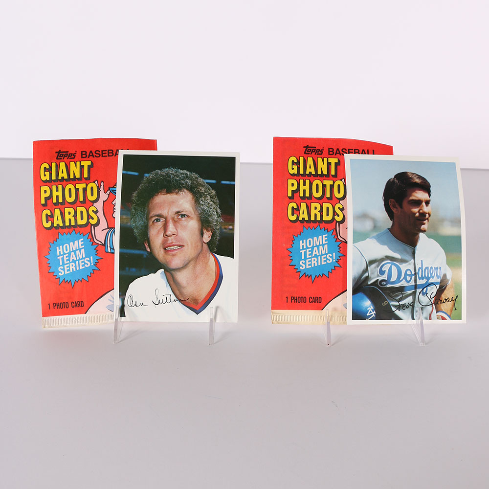 1981 Topps Don Sutton and Steve Garvey Giant Photo Baseball Cards