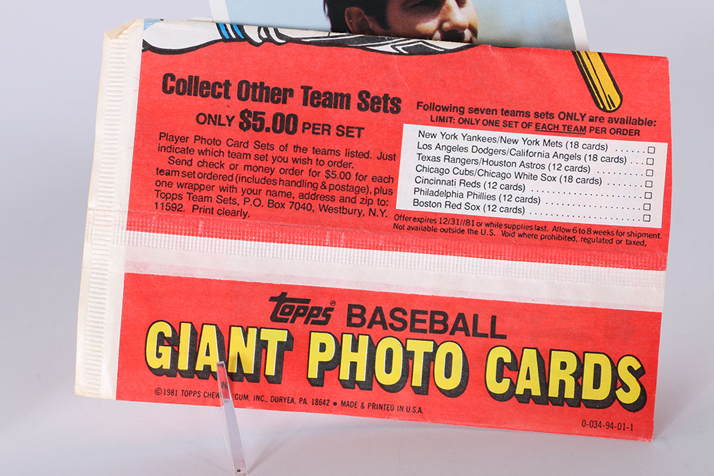 1981 Topps Don Sutton and Steve Garvey Giant Photo Baseball Cards