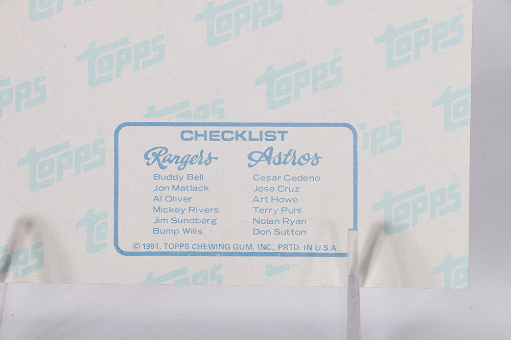 1981 Topps Don Sutton and Steve Garvey Giant Photo Baseball Cards