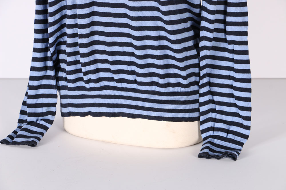 Paul Smith Blue Striped Cotton Knit Sweater