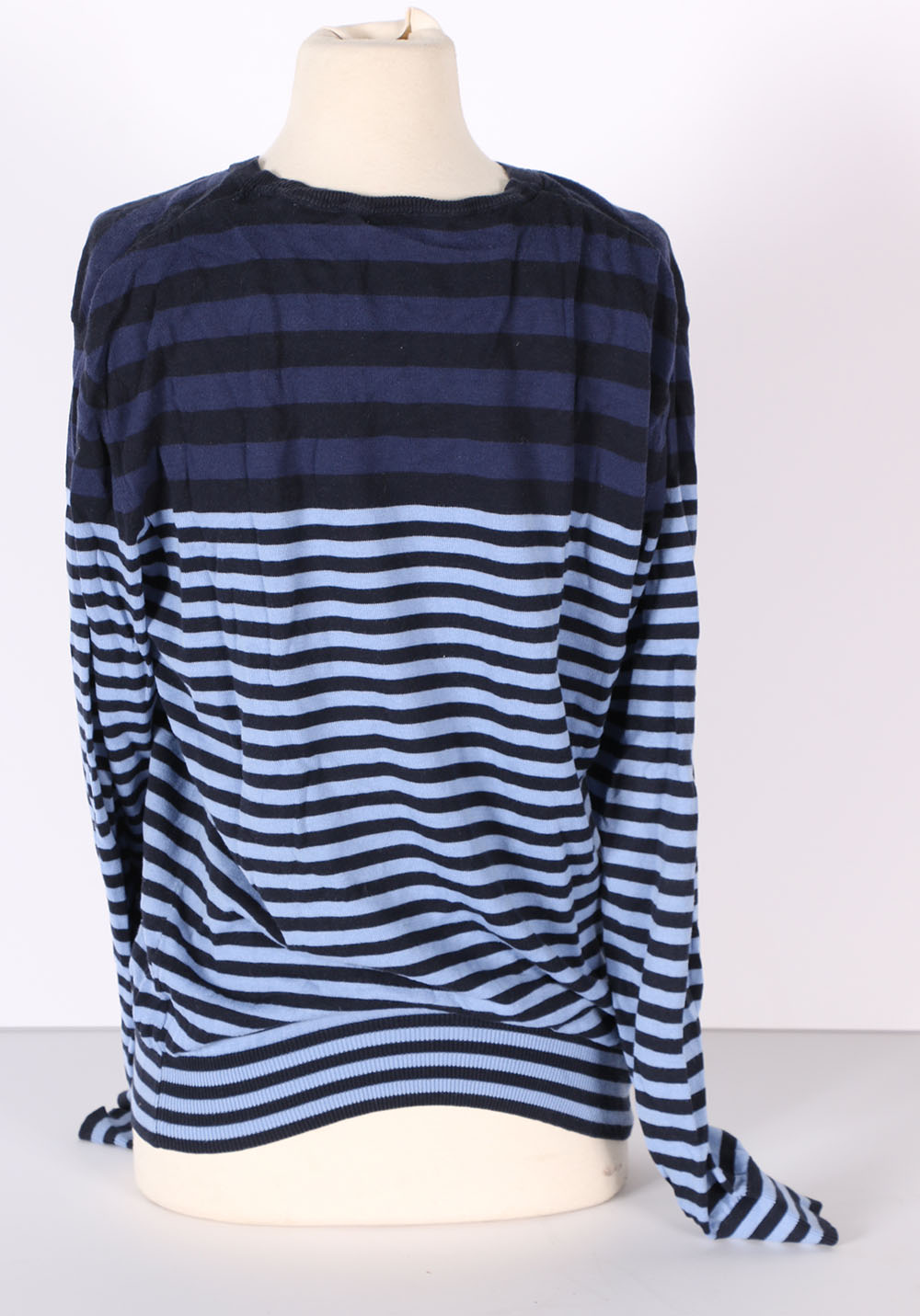 Paul Smith Blue Striped Cotton Knit Sweater