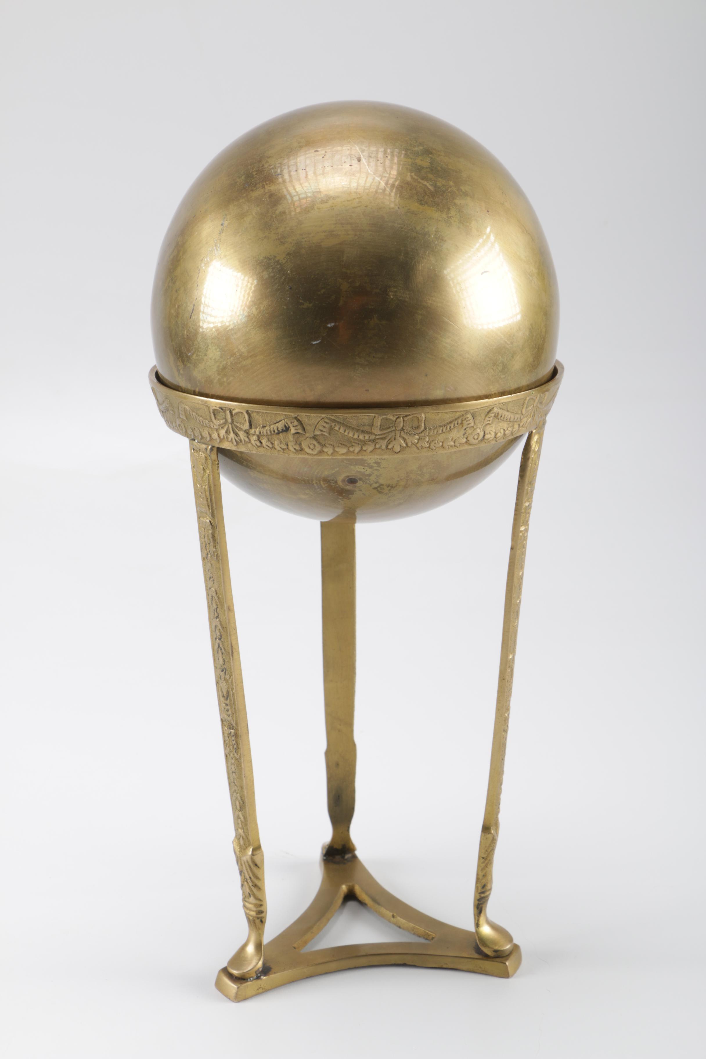 Brass Sphere and Service Bell Set