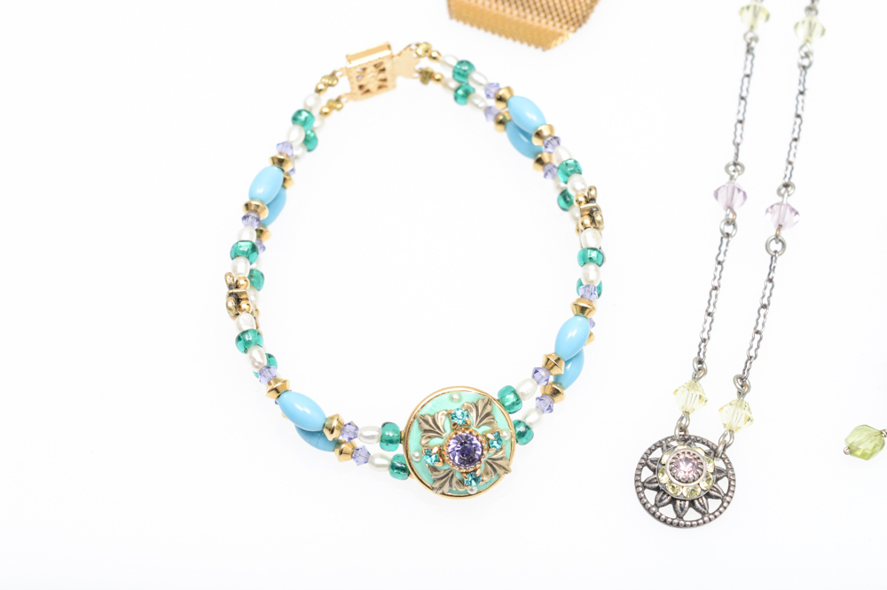 Jewelry Featuring Antique Watch Fob and Sterling Necklace