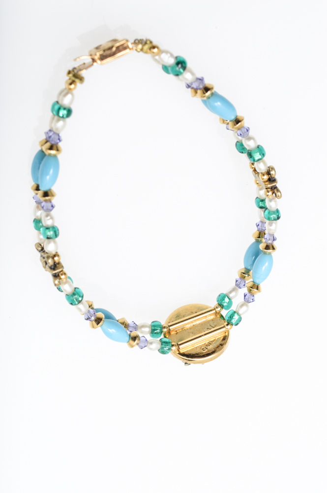 Jewelry Featuring Antique Watch Fob and Sterling Necklace