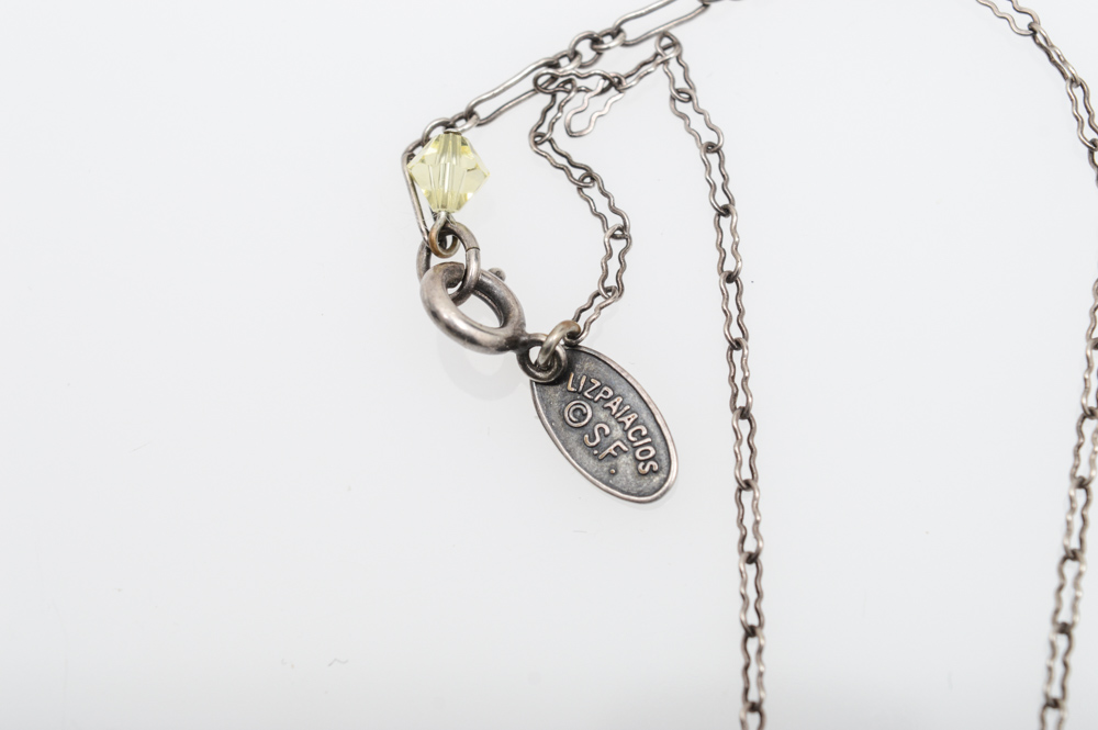 Jewelry Featuring Antique Watch Fob and Sterling Necklace