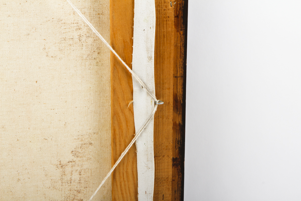 Framed Street Scene Oil Painting