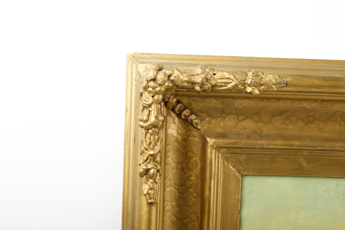 Framed Oil Seascape Painting