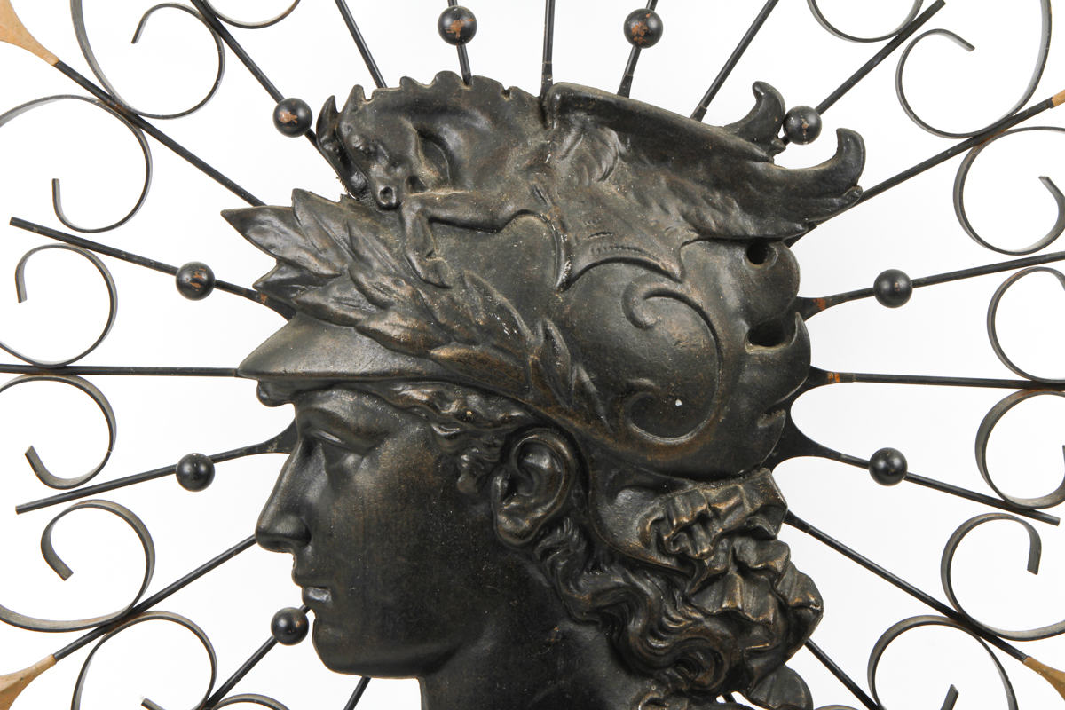 Iron Bust Wall Sculpture