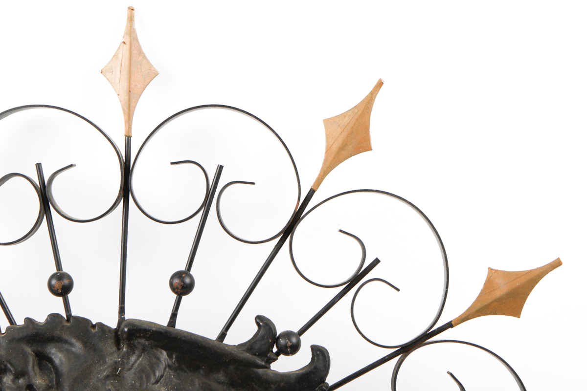 Iron Bust Wall Sculpture