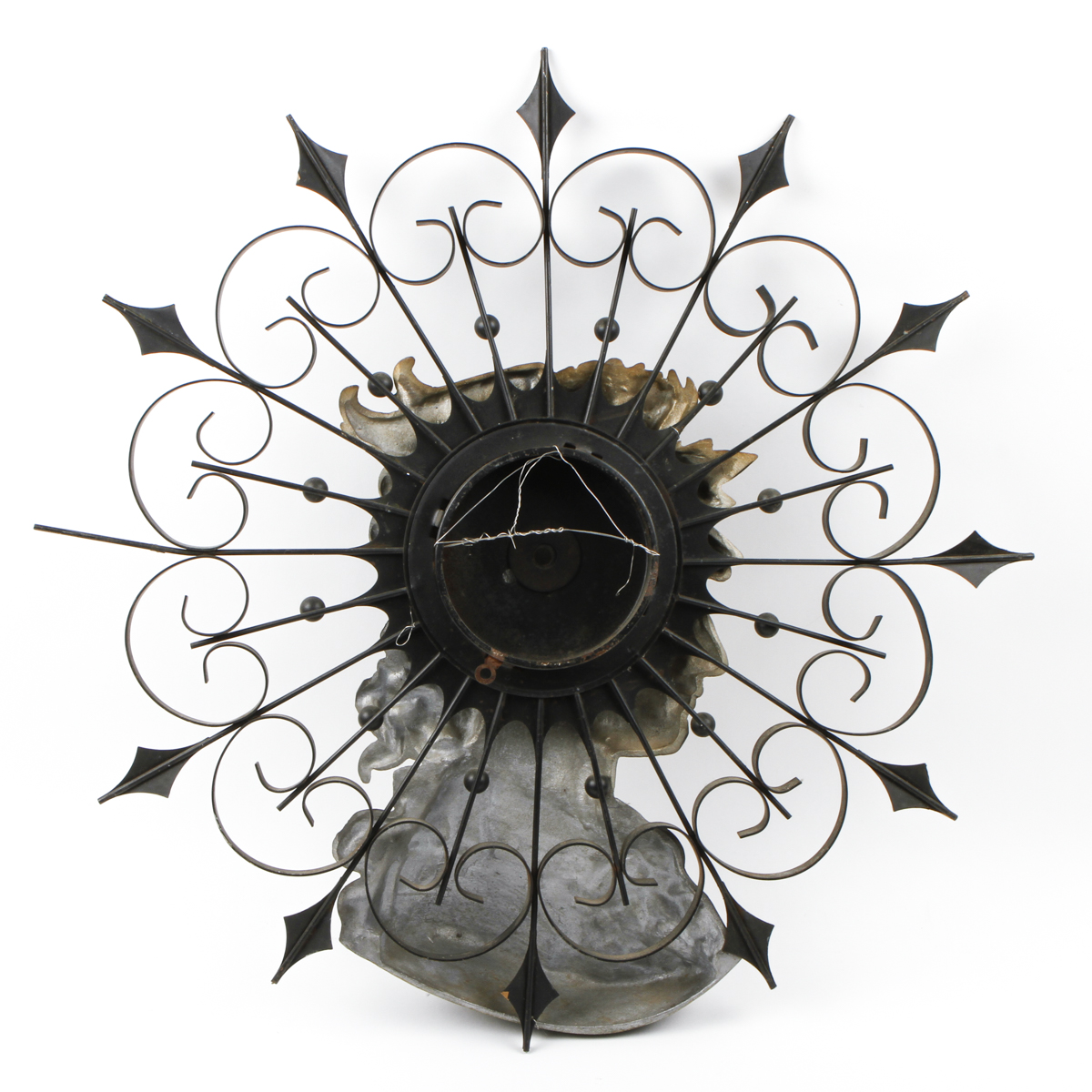 Iron Bust Wall Sculpture